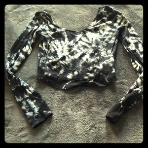 Tie dye crop top size medium